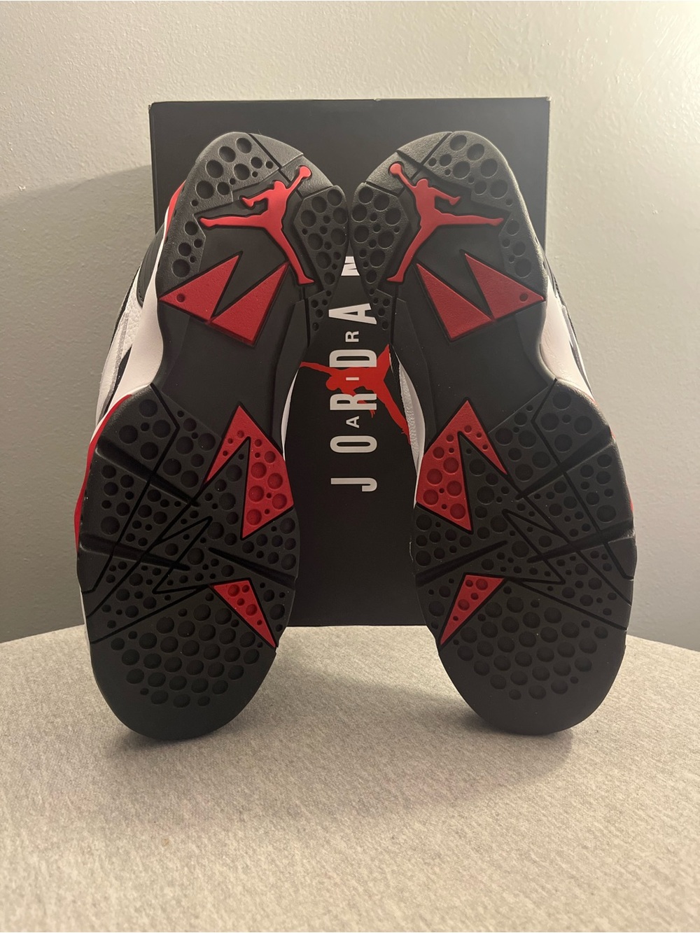 Nike Air Jordan MVP 92 White Black Gym Red Sneakers Men's Size 10 HQ3950-103 - Picture 6 of 12